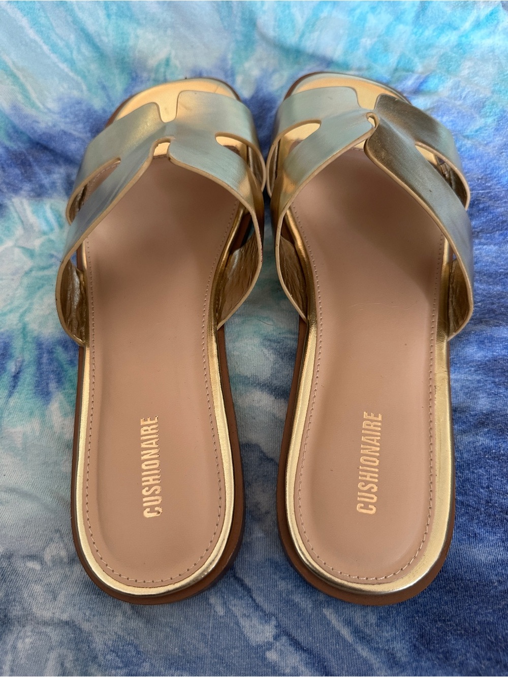 Metallic Gold Sandals - Picture 3 of 6
